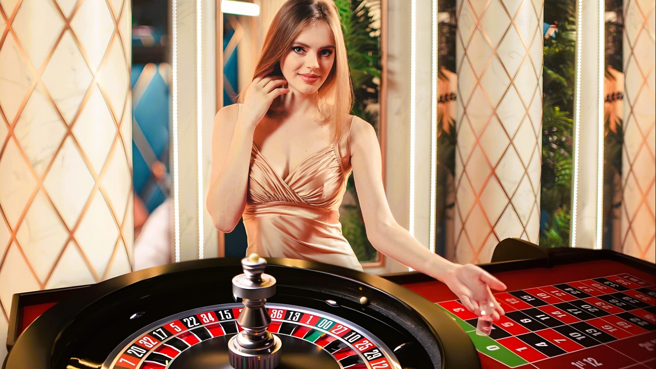 Roleta com dealer ao vivo